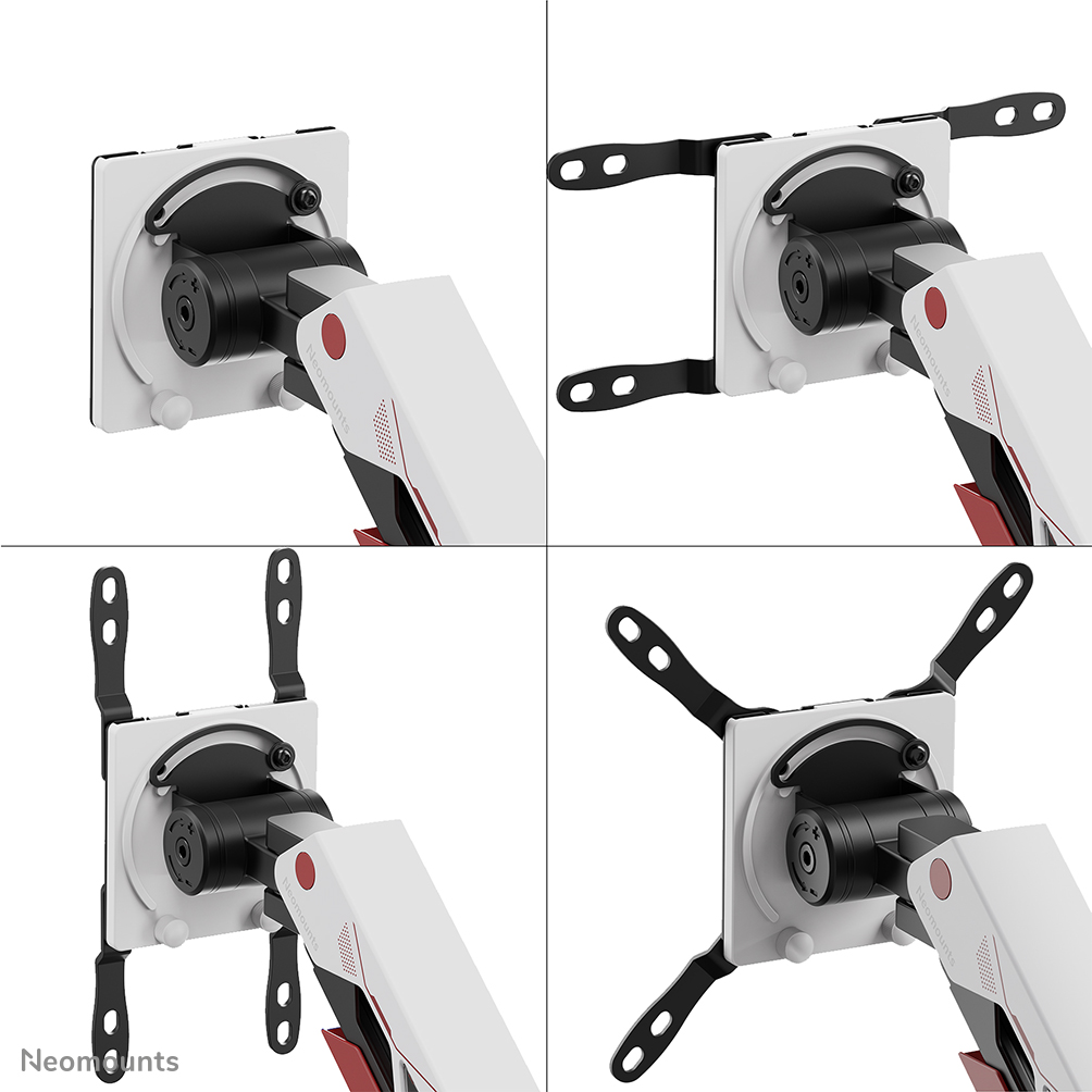 Neomounts DS70-256RD1 Support de écran à fixer gaming 24-57" - ressort à gaz - Topfix - arrêt à 180°
